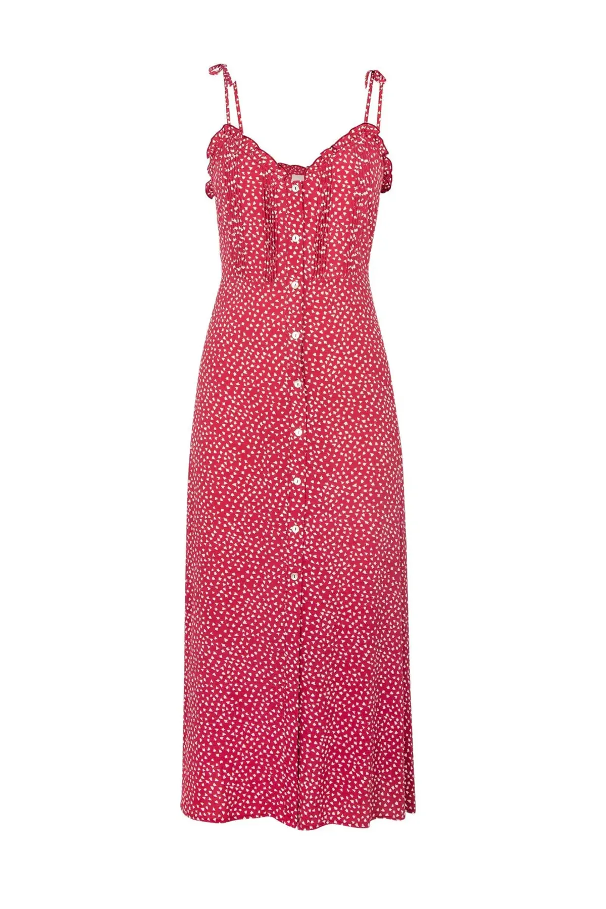 Auguste the Label River Della Midi Dress Red Size 12 - Image 4