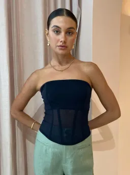 Viktoria and Woods Rome Bustier Corset Top in Black Size 1 / AU 8 for rent on The Volte - image 2