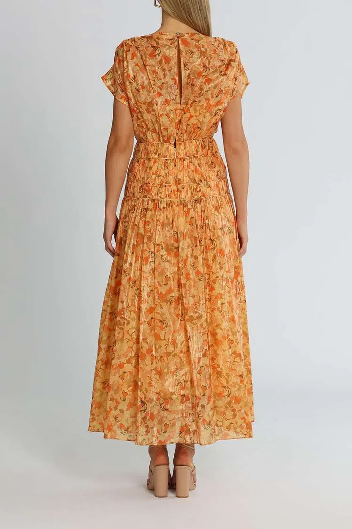 Acler Bicknell Dress Peach Parfait Size 12 - Image 3