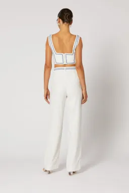 Winona Vittoria Top and Pant Set White Print Size 6 & 8  for rent on The Volte - image 3