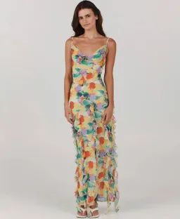 Charlie Holiday Cheyenne Maxi Dress Floral Size L / AU 12 for rent on The Volte - image 1