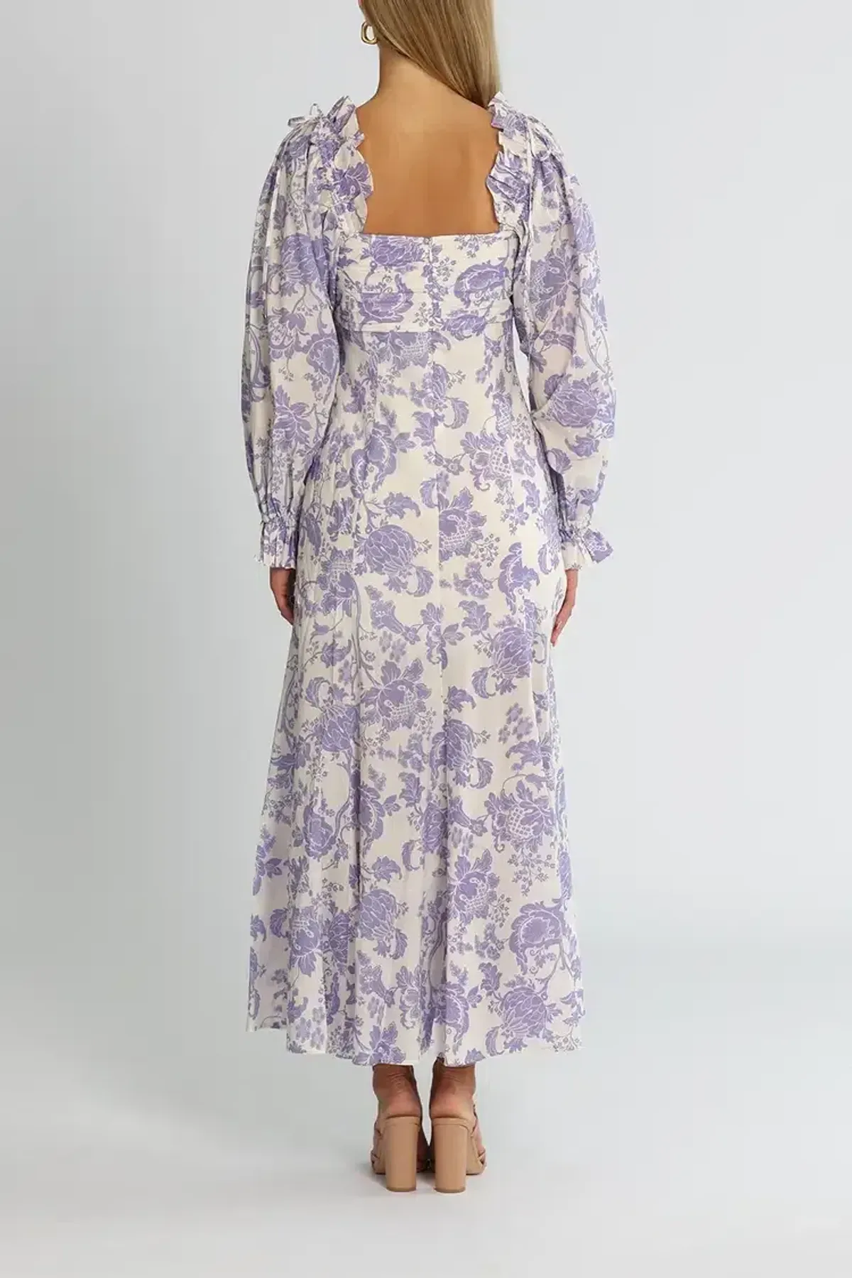 Alice McCall Mary Anne Midi Dress in Lavender Floral Size 14 - Image 5