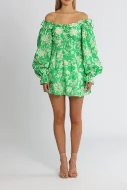 Alice McCall Mary Anne Mini Dress in Green Floral Size 10 for rent on The Volte - image 2