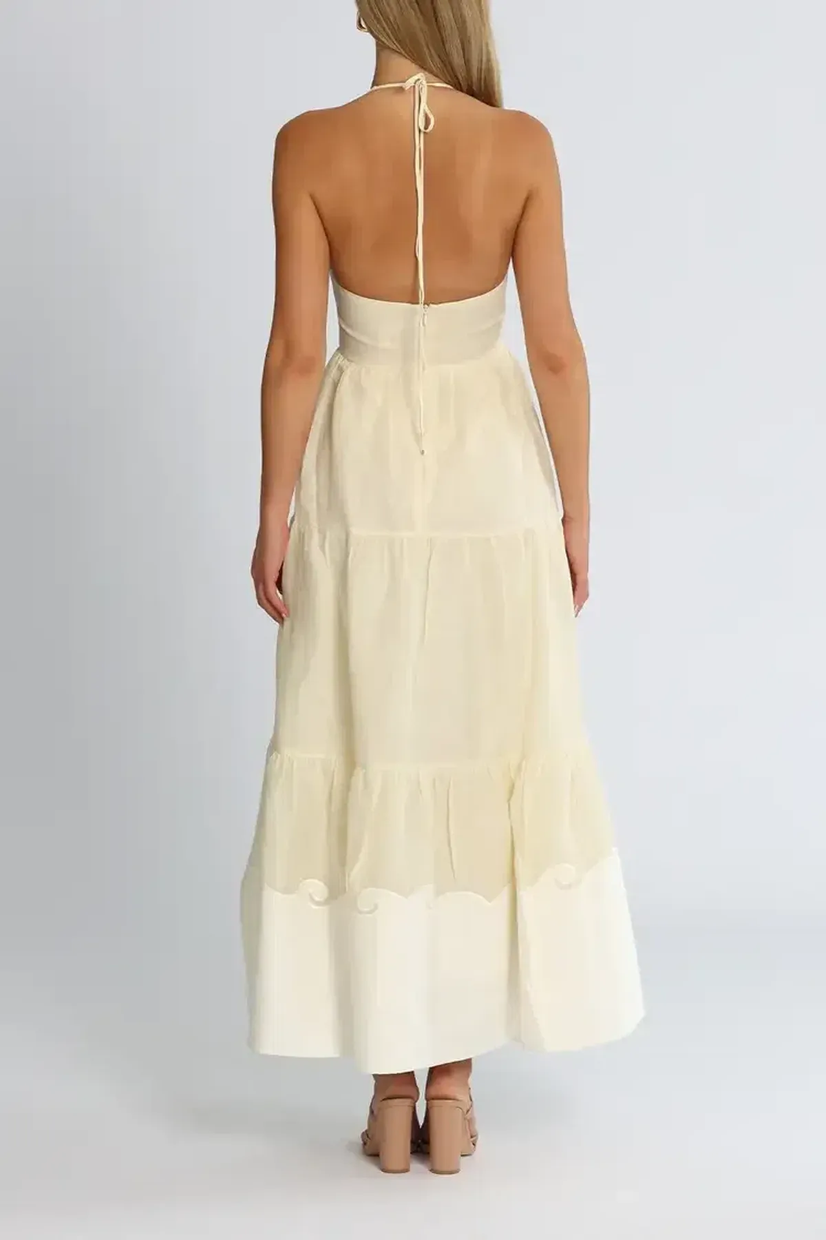Alice McCall Marie Midi Dress in White Size 14 - Image 3