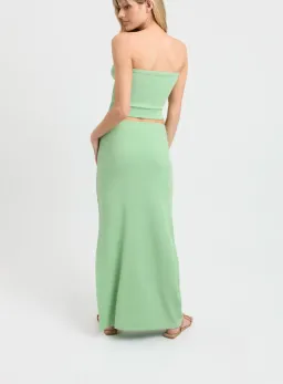 Kookai Freddie Top and Bodhi Low Rise Maxi Skirt Set Green Size 34 / AU 6 for rent on The Volte - image 3