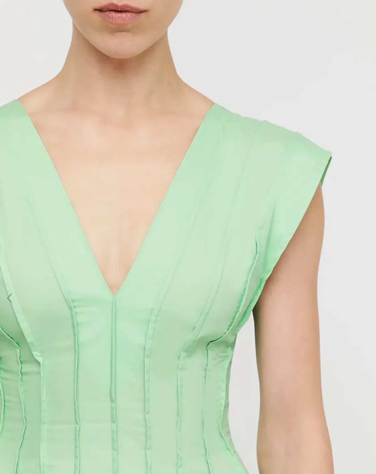 Scanlan Theodore Parachute French Seam Dress in Spearmint Size 14 - Image 2