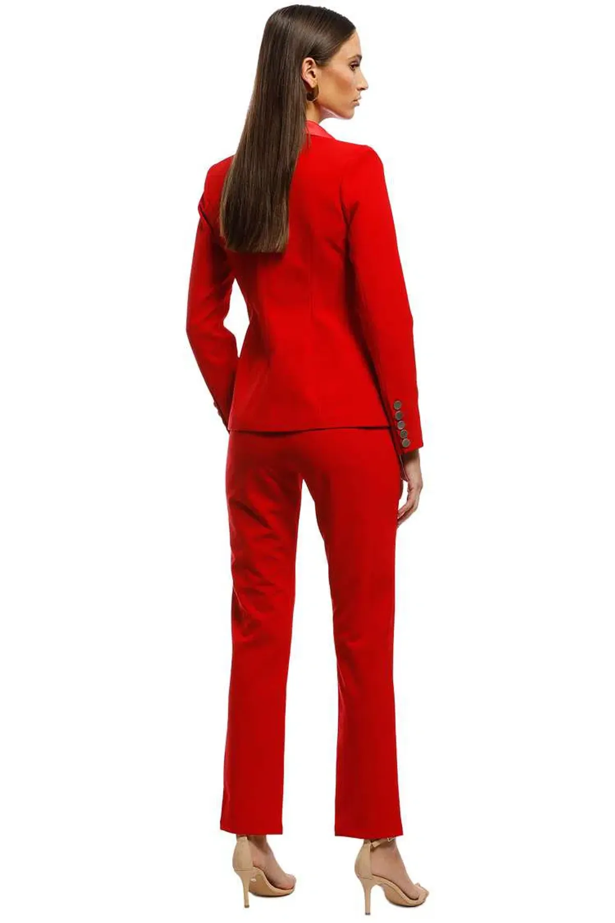 Bianca and Bridgett Milan Blazer and Pants Set Red Size 8 - Image 3