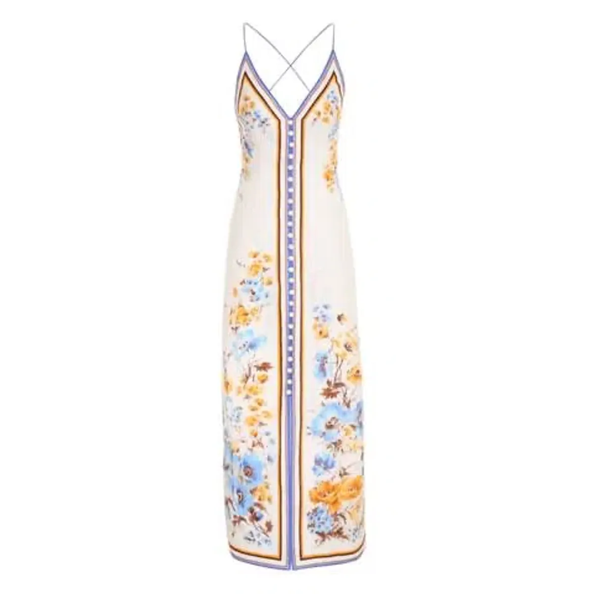 Zimmermann Halcyon Slip Dress Floral Size 4/AU 16 - Image 4