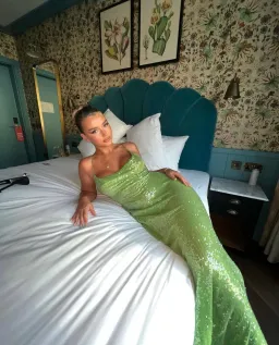 Rat and Boa Gaia Dress Green Size XS/Au 6 for rent on The Volte - image 3