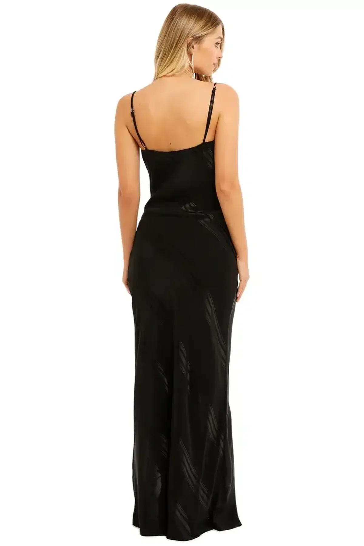 By Johnny Chelsey Slice Gown in Black Size 8 - Image 3