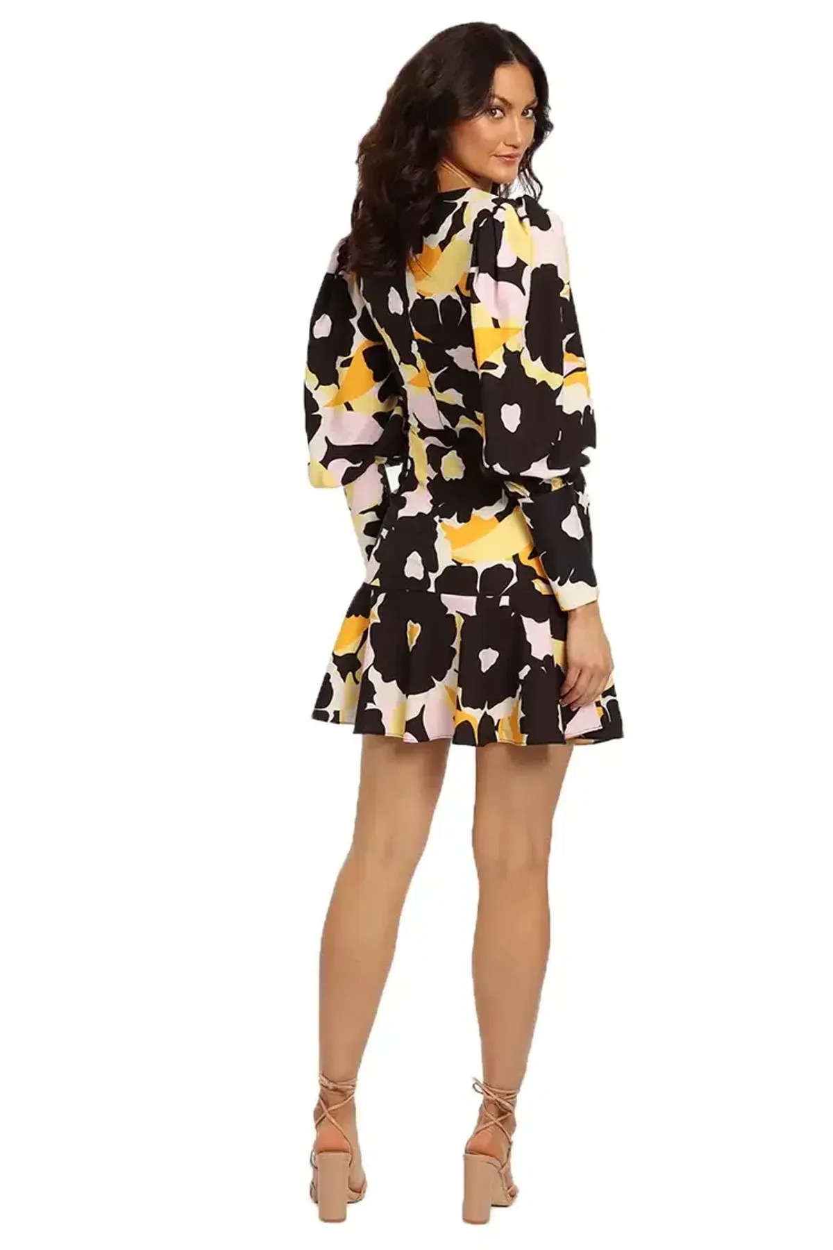 By Johnny Bold Blooms Mini Dress in Multi Floral Size 8 - Image 3