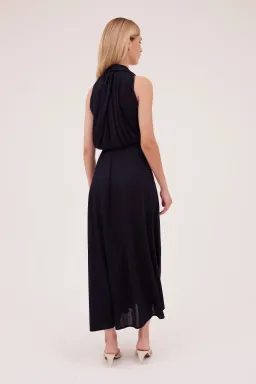 Bianca Spender Jersey Entwined Short Dress Navy Size 12 for rent on The Volte - image 2