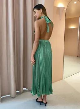 L'Idee Renaissance Gown In Sea Green Size 8 for rent on The Volte - image 4