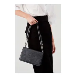Oroton Forte Texture Slim Clutch in Charcoal  for rent on The Volte - image 3