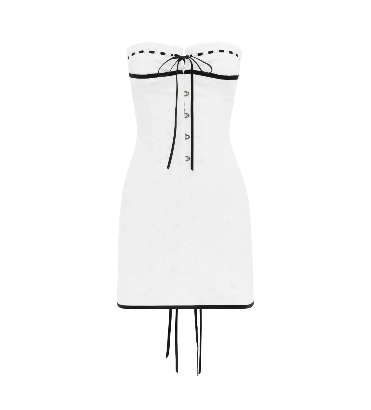 With Jean Sabrin Dress White Embroidery Size 8 - Image 1