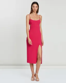 Bec & Bridge Amelie Panel Dress Pink Size 8 for rent on The Volte - image 1