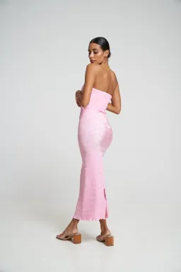 L'Idee Aurore Gown Pink Size 12  for rent on The Volte - image 2