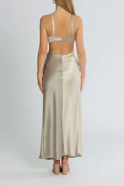 Bec and Bridge Felix Maxi Dress Grey Size 12 for rent on The Volte - image 4