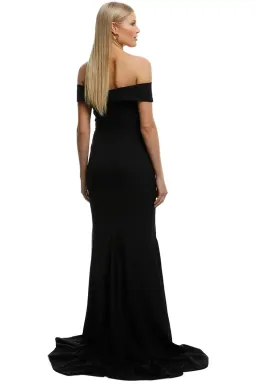 Samantha Rose Gia Off Shoulder Gown in Black Size 18 for rent on The Volte - image 3