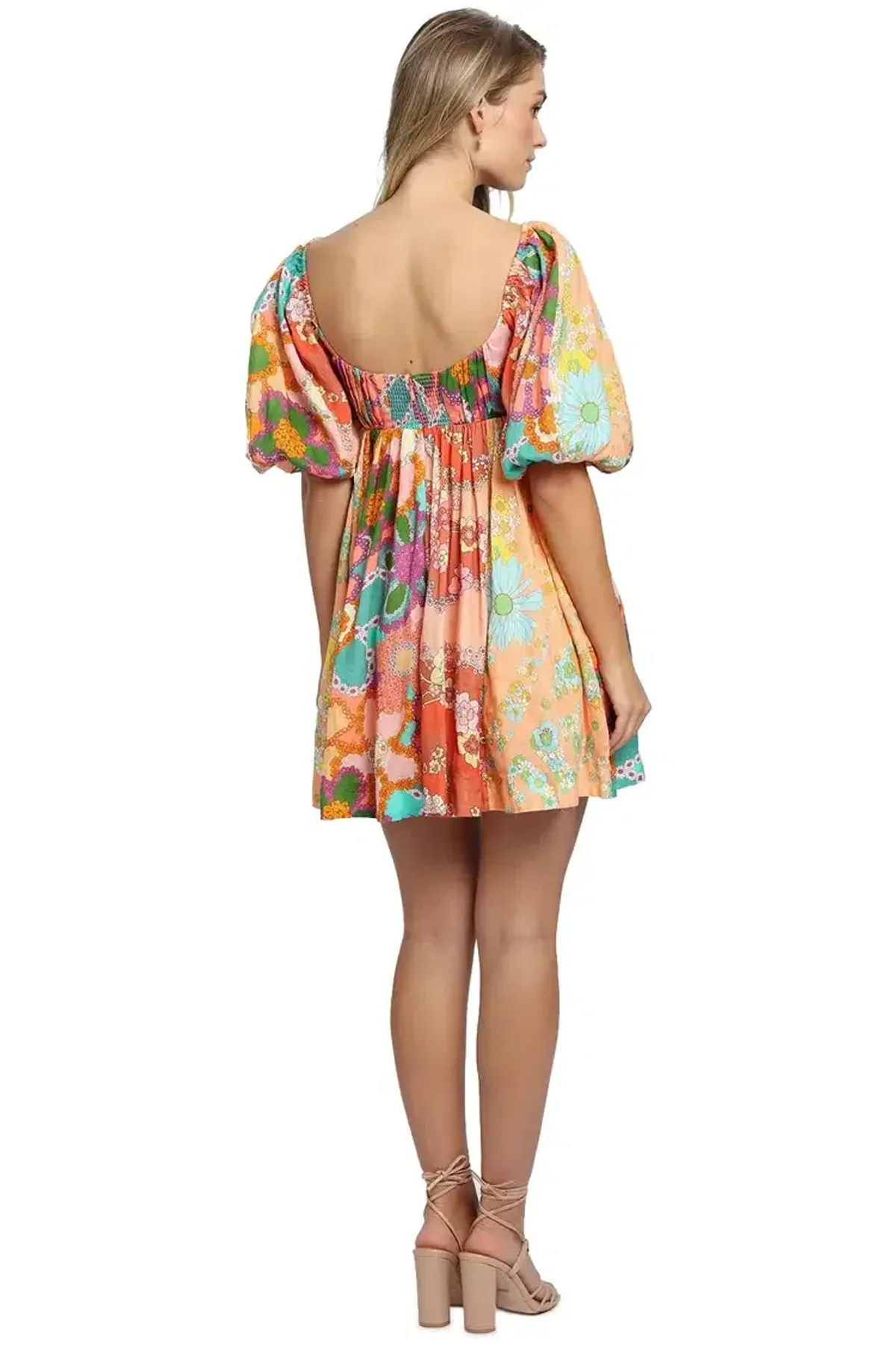 Zimmermann Lola Panelled Mini Dress Multi Size 12 AU - Image 3