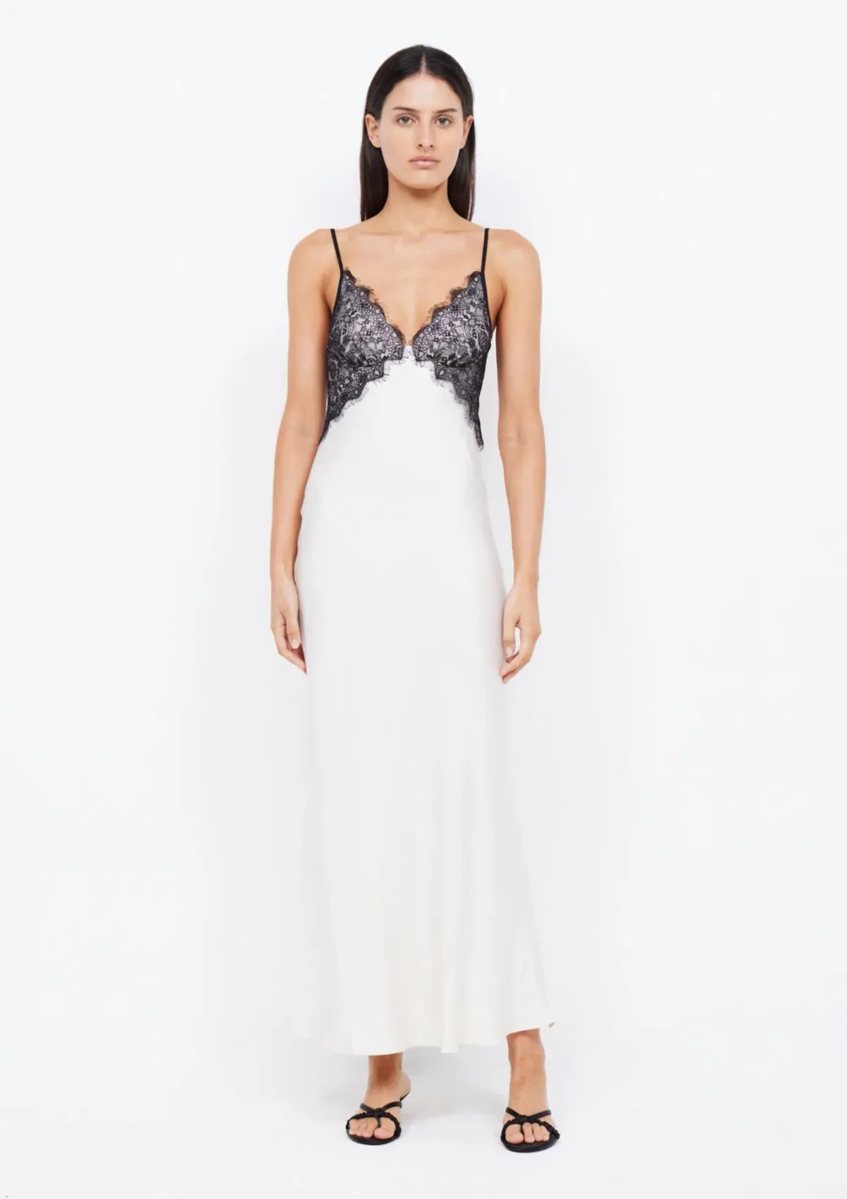 Bec & Bridge Emery Lace Maxi Dress Ivory/Black Size 8 - Image 1