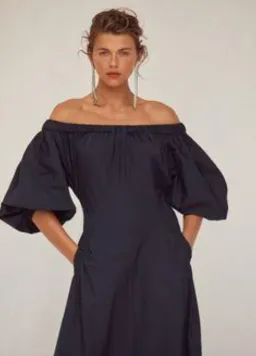 SCANLAN THEODORE COTTON GATHERED POCKET DRESS SIZE 12 for rent on The Volte - image 2
