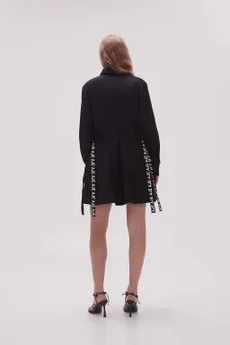 Aje Eternal Logo Mini Dress Black Size 16 for rent on The Volte - image 2