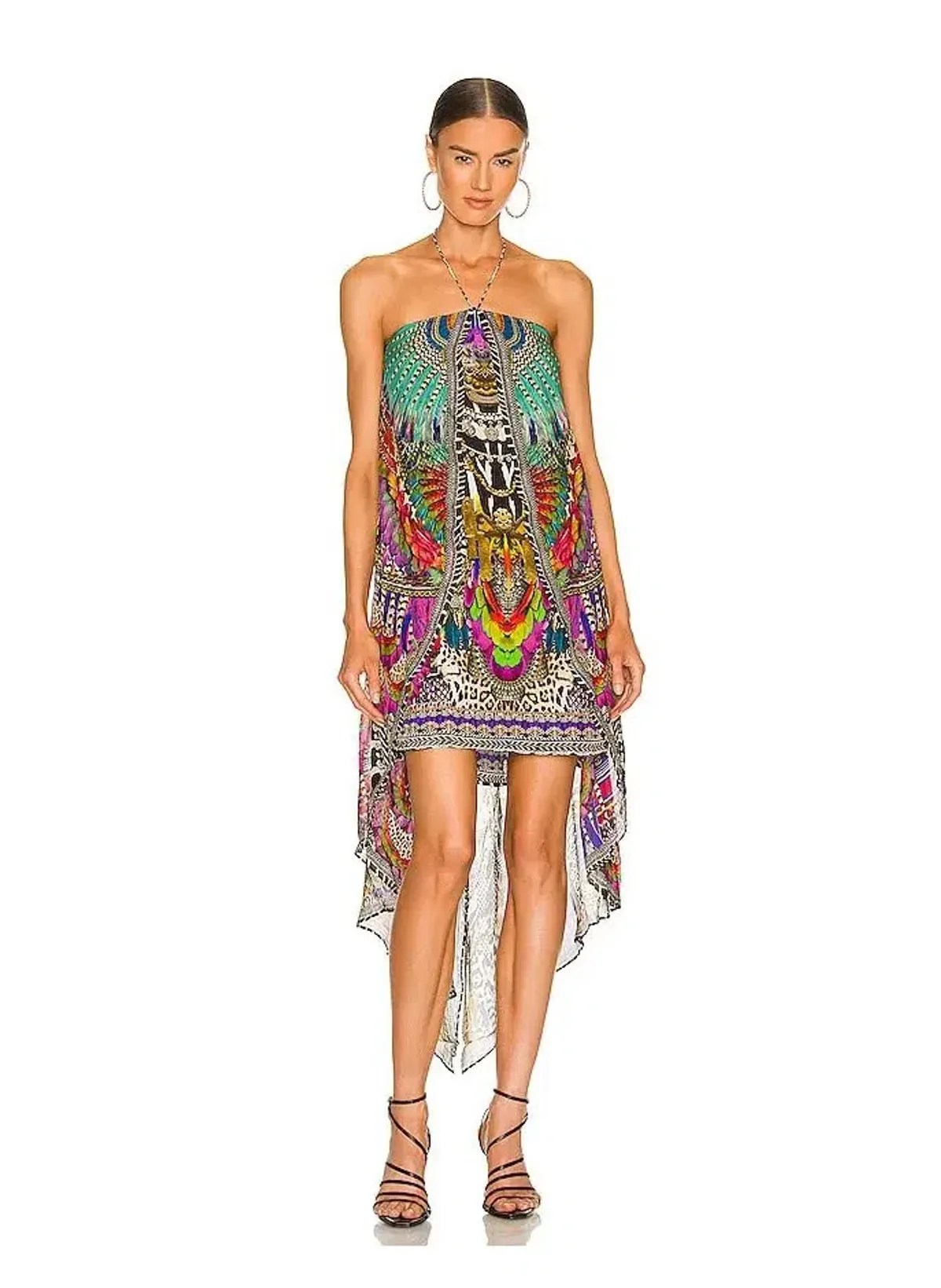 Camilla Strapless Overlayer Dress in Guardians Of The Sun Size 8 - Image 1