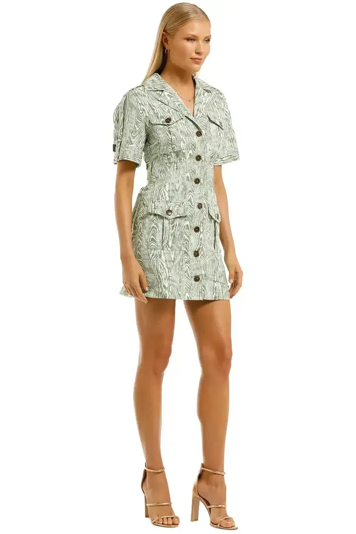 CMEO Collective Energised Dress in Ivy Woodgrain Size 12 - Image 2