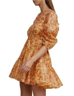 Acler Bonhill Mini Dress in Peach Parfait Size 12 for rent on The Volte - image 4