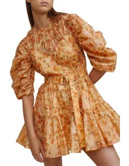 Acler Bonhill Mini Dress in Peach Parfait Size 12 for rent on The Volte - image 3