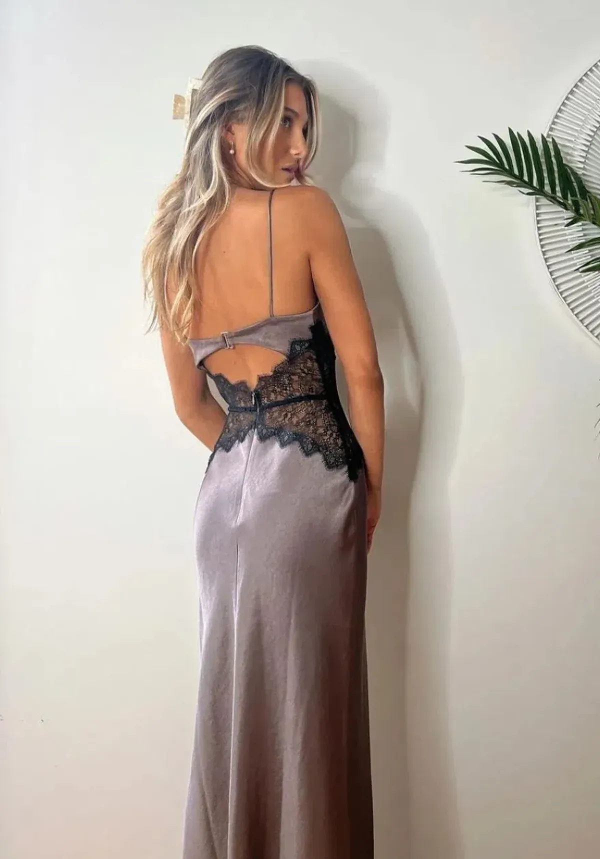 Bec & Bridge Camille Maxi Dress in Pewter Grey Size 10 - Image 2