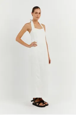 Dissh Willow Linen Long Dress White Size XS / AU 6 for rent on The Volte - image 2