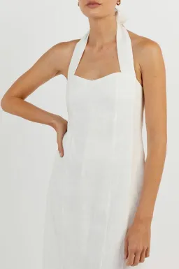 Dissh Willow Linen Long Dress White Size XS / AU 6 for rent on The Volte - image 4