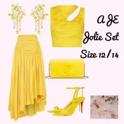 Aje Jolie Abstract Cut Out Top Size 14 & Jolie Asymmetric Midi Skirt Size 12  for rent on The Volte - image 7