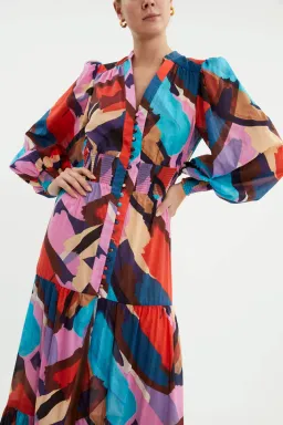 Rebecca Vallance Malaga Maxi Dress Multi Size 12 for rent on The Volte - image 4
