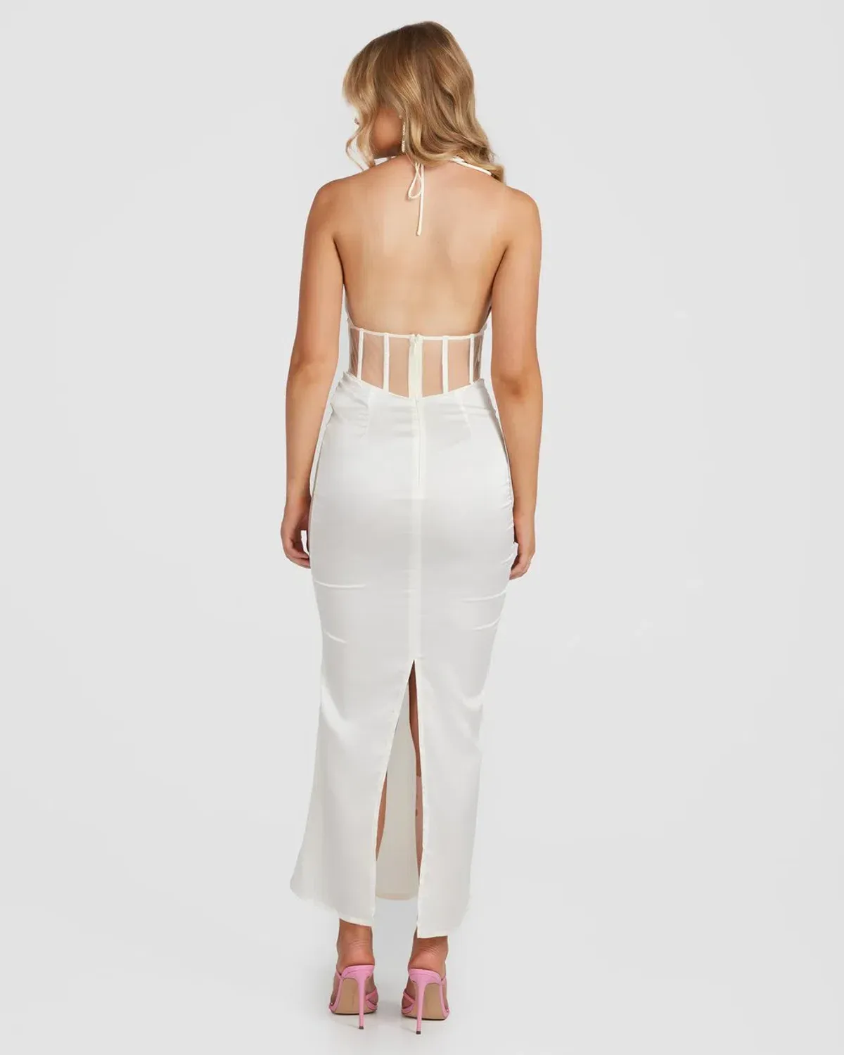 Derma Department Harlow Midi Dress White Size 10 - Image 2