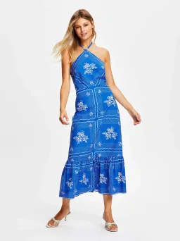 Alice McCall Midnight Sky Midi Dress Royal Blue Size 10 for rent on The Volte - image 2