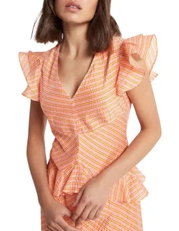 Sass & Bide Float Like A Dreamer Dress Orange Size 14 for rent on The Volte - image 4