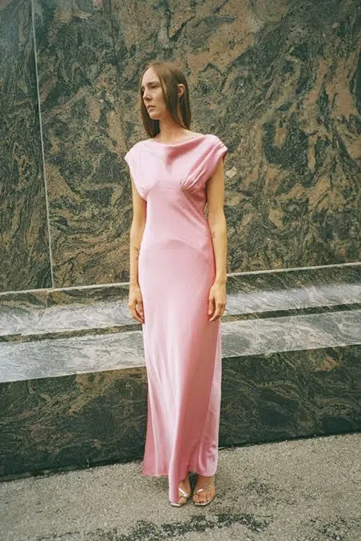Paris Georgia Raina Dress Dusty Pink Size 10 - Image 3