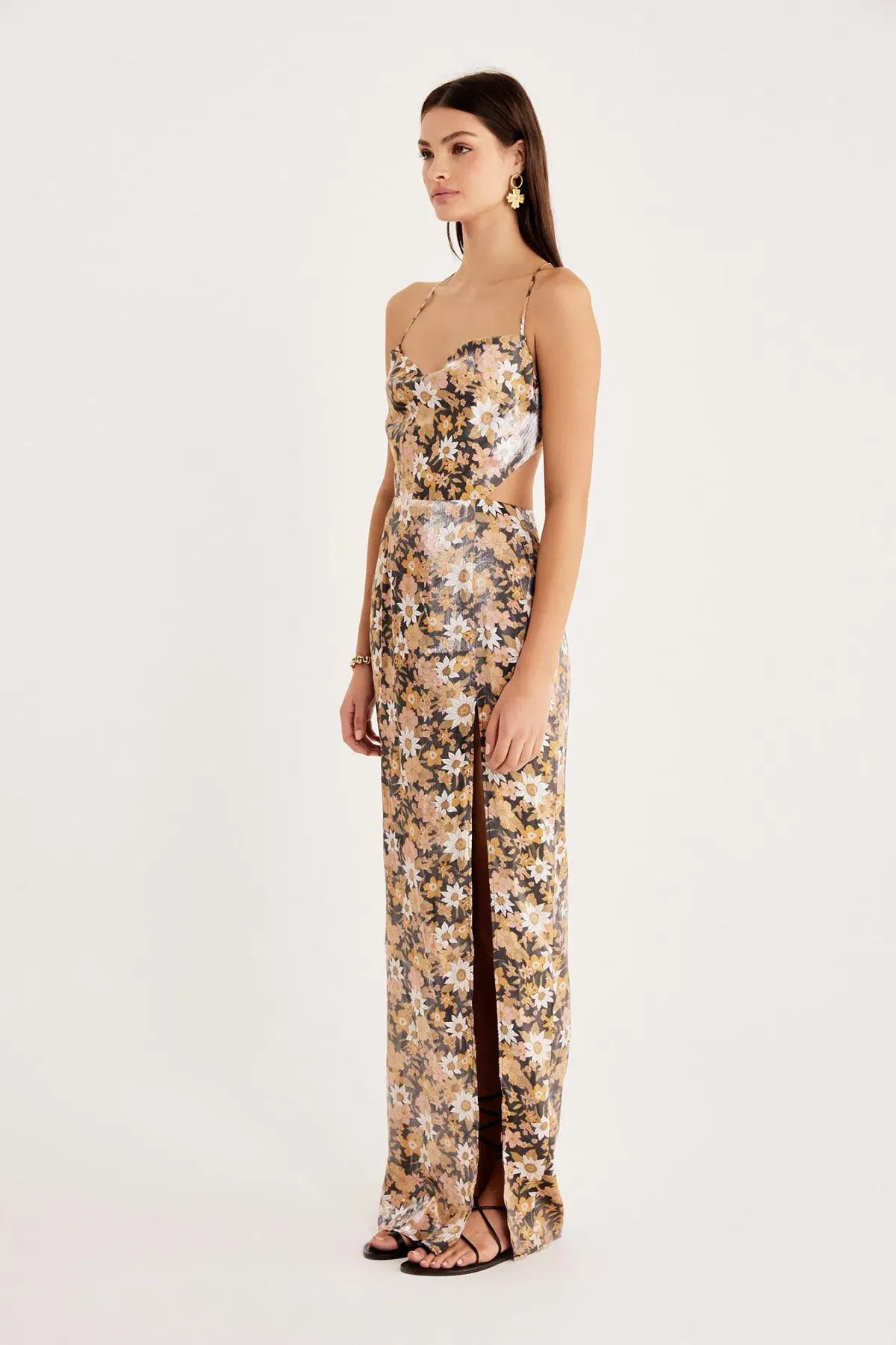 Rumer The Label  Paloma Cut Out Gown Floral Size XS/Au 6 - Image 3