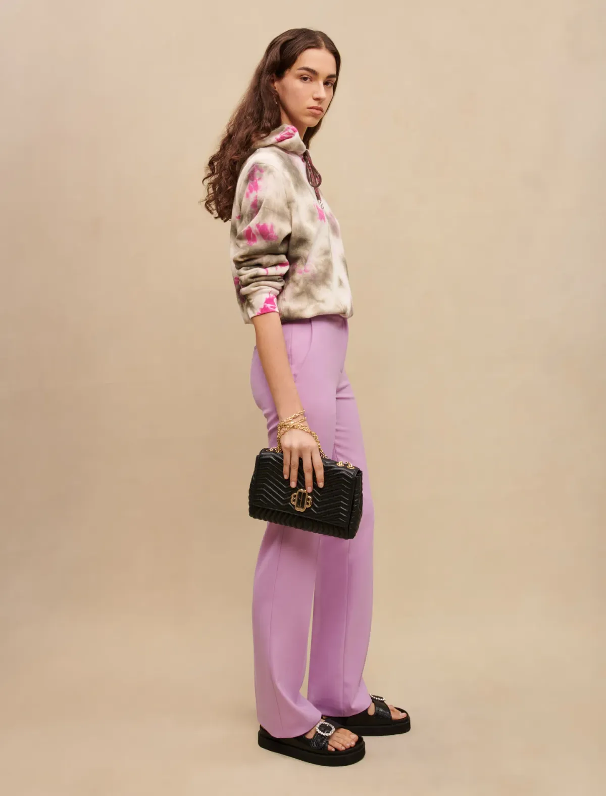 Maje Co-ord Two-Piece Suit Lilac Size 10 - Image 3