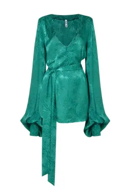 Rat & Boa Harlequin Dress Green Size XXS/AU 4 for rent on The Volte - image 4