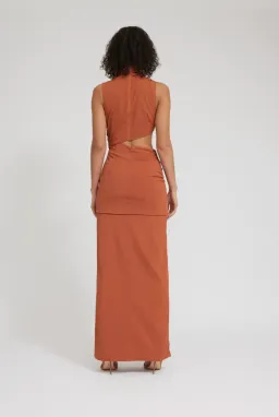 Tojha Gianna Dress Nude Orange Size 6 for rent on The Volte - image 4