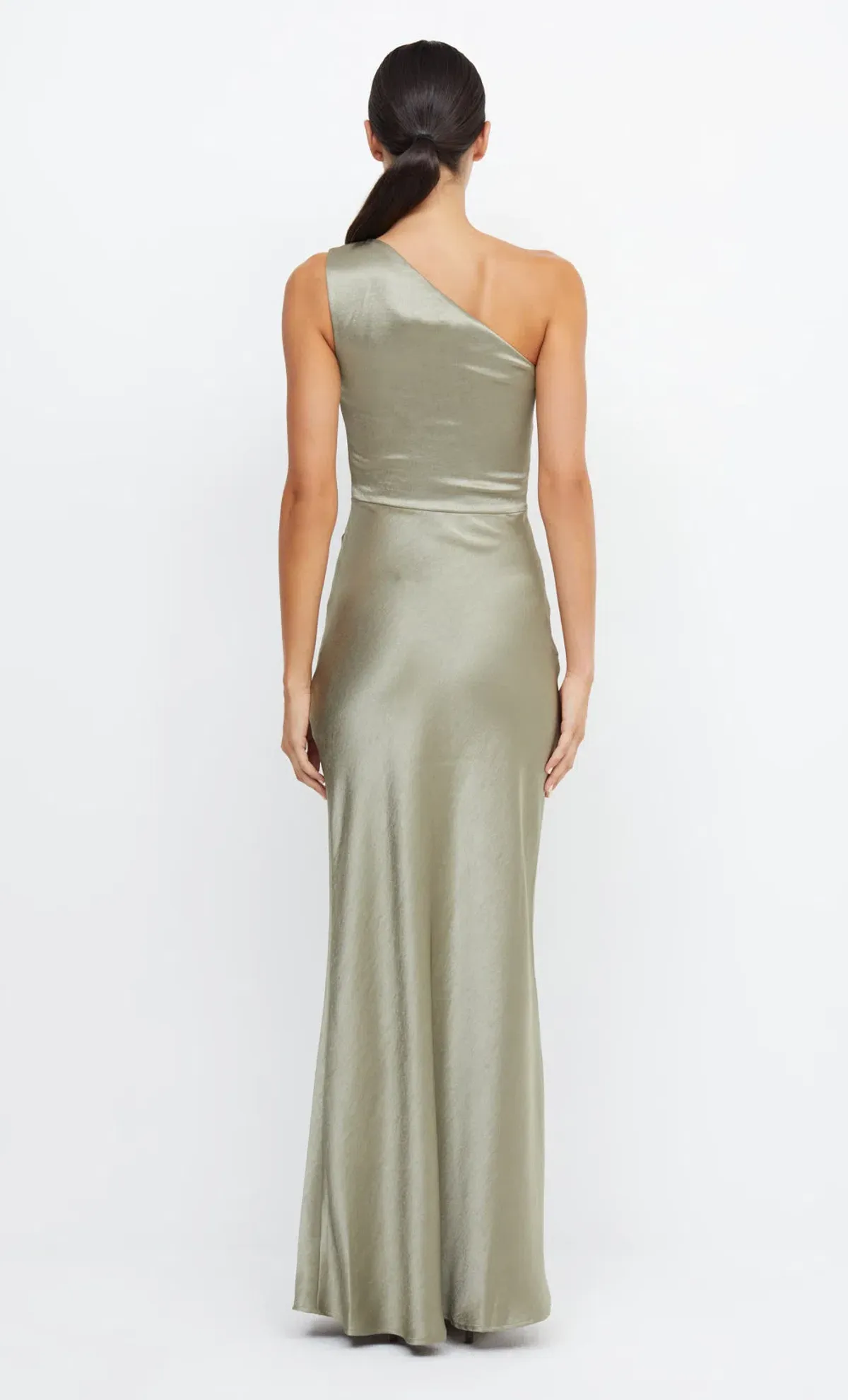Bec & Bridge The Dreamer Asym Dress Sage Size 8 - Image 2