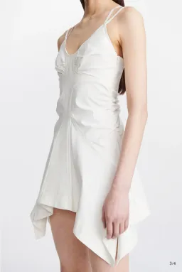 Dion Lee Butterfly Racer Mini Dress Ivory Size 6 for rent on The Volte - image 3