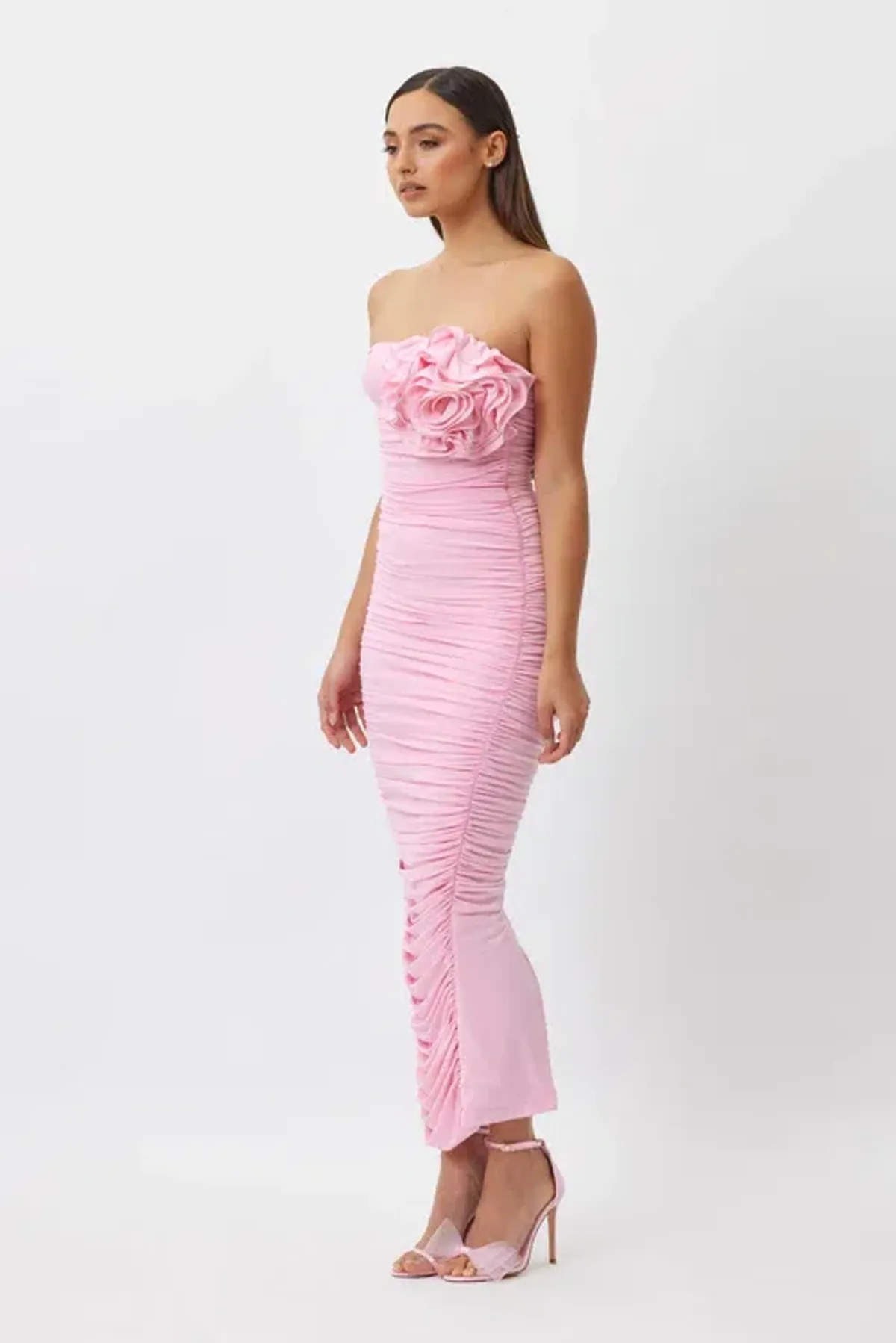 Bianca and Bridgett Tara MIdi Dress in Pink Size 6 - Image 2