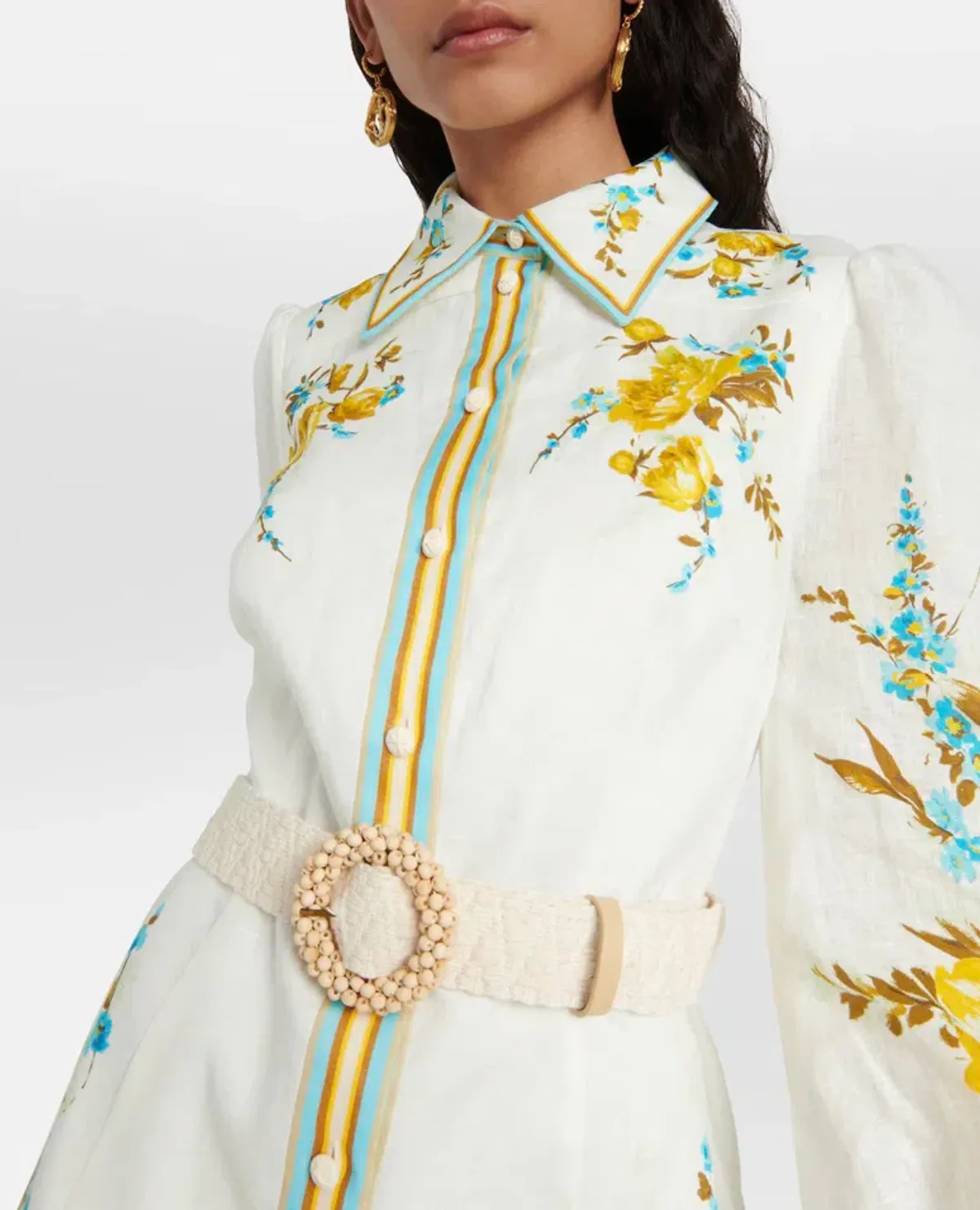 Zimmermann Halcyon Shirt Dress Floral Size 1 / AU 10 - Image 2