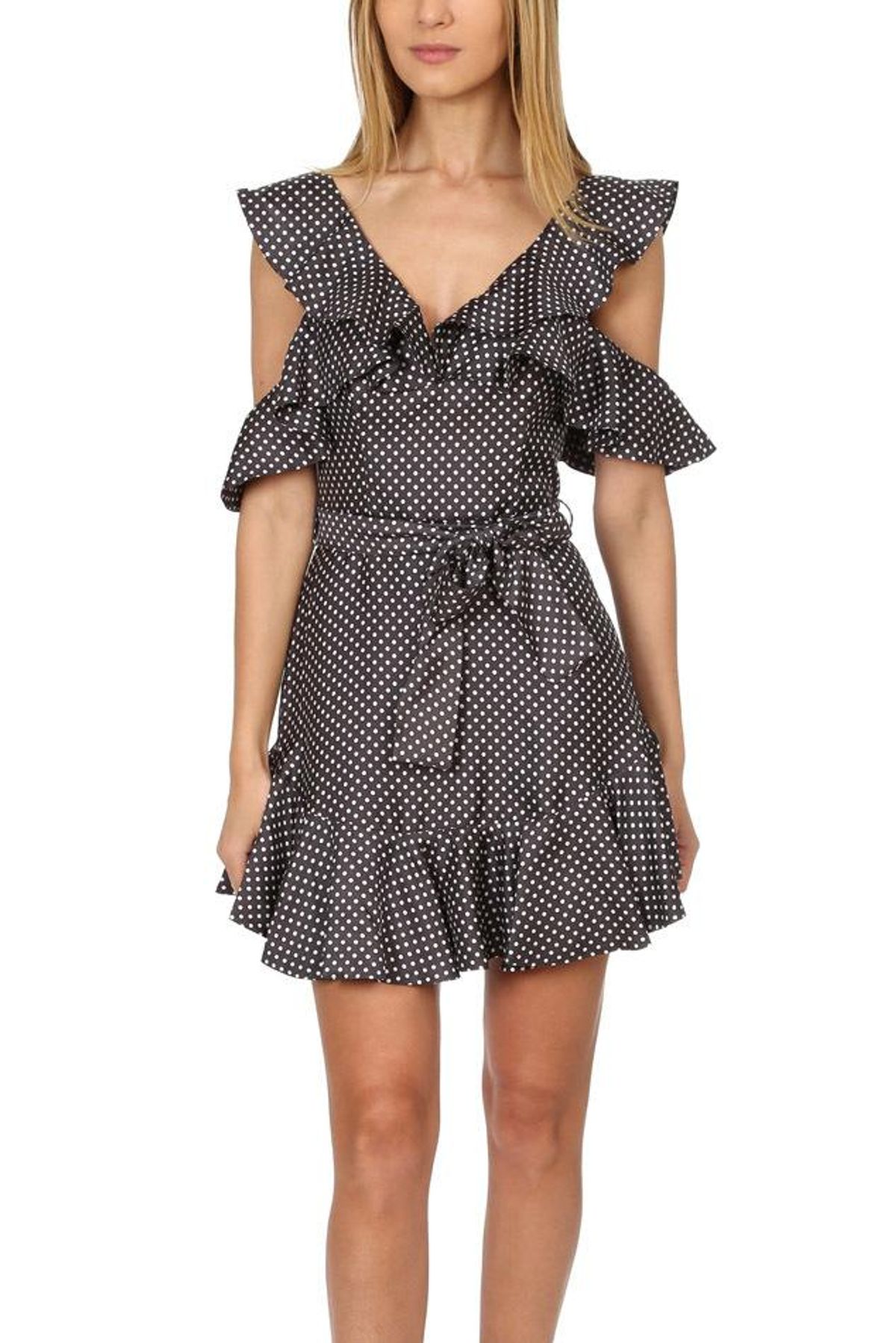 Zimmermann Polka Dot V Neck Dress Size 3  - Image 1