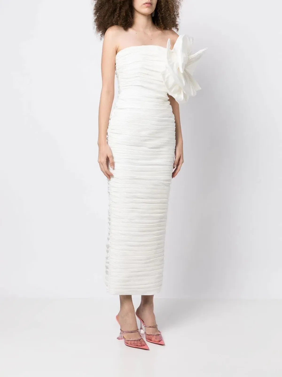 Rachel Gilbert Evana Midi Dress Ivory Coconut Size 0 / AU 6 - Image 1